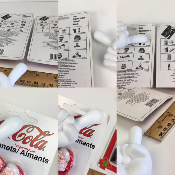4 Vintage Coca Cola Fridge Magnet Santa 2 Designs Sealed Christmas Holiday READ - Picture 9 of 10